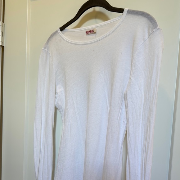 Organic by John Patrick White Long Sleeve Top - Picture 3 of 5